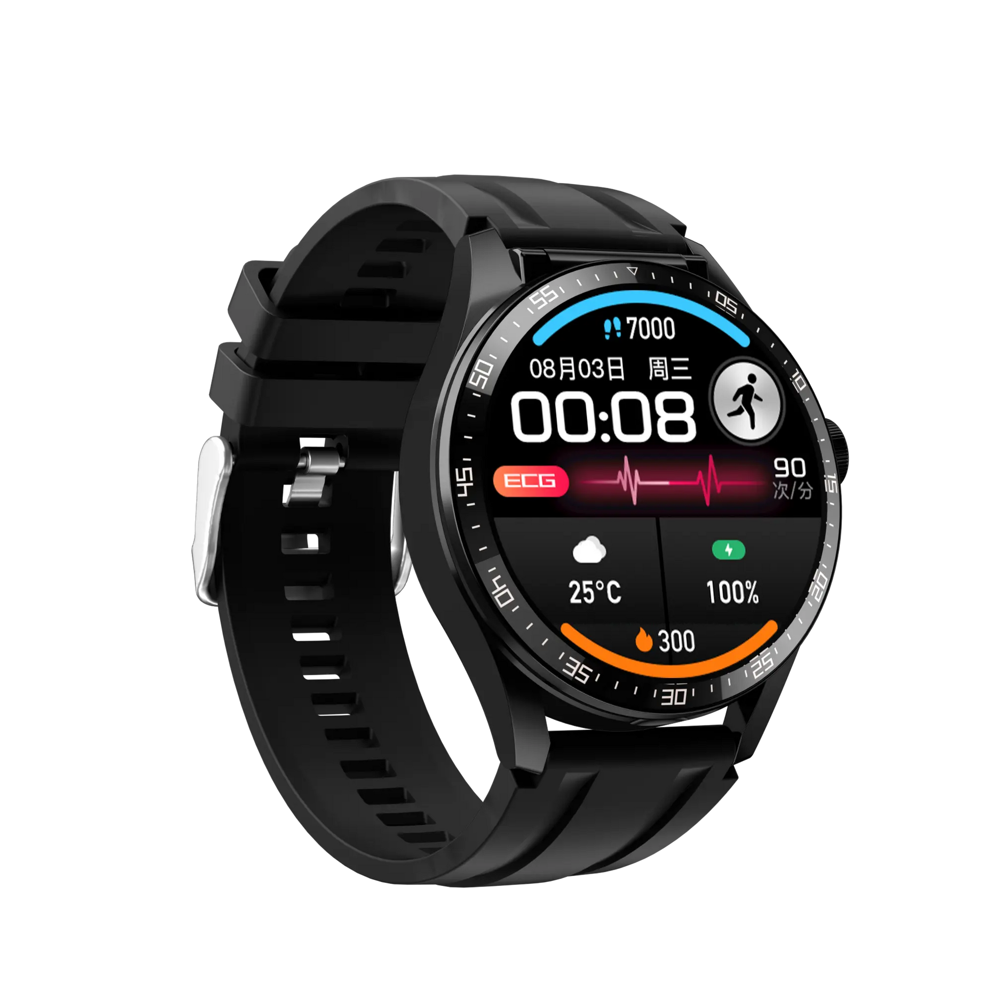 PowerBand GT5 - 2 in 1 Smartwatch + Earbuds